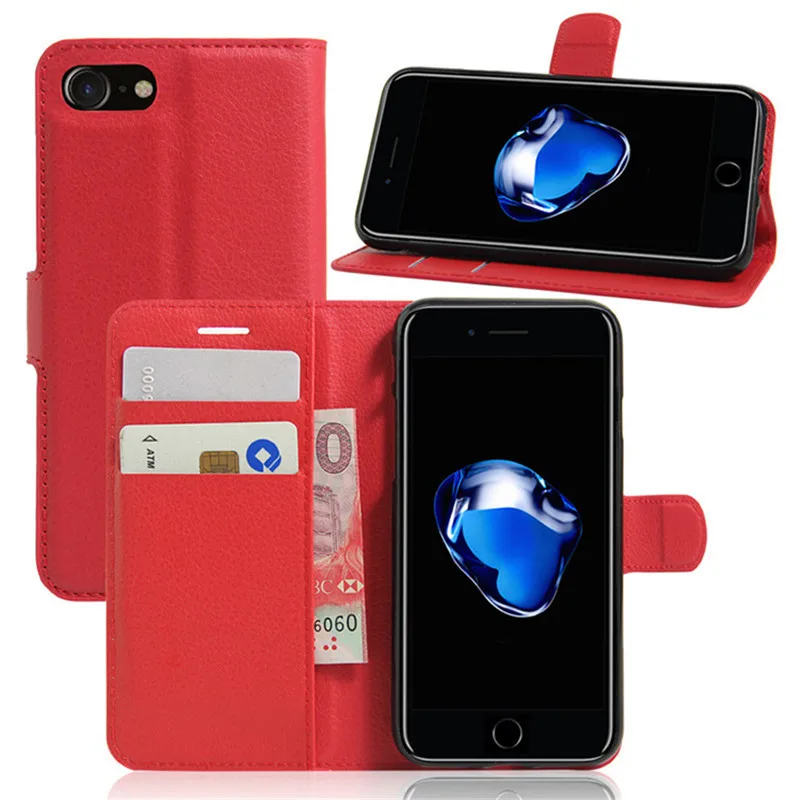 

Case Luxury Retro Leather Skin Wallet Flip Cover Cases for Apple iPhone X XS 5 5S SE 6 7 8 plus Coque Book Case Card Slot Holder