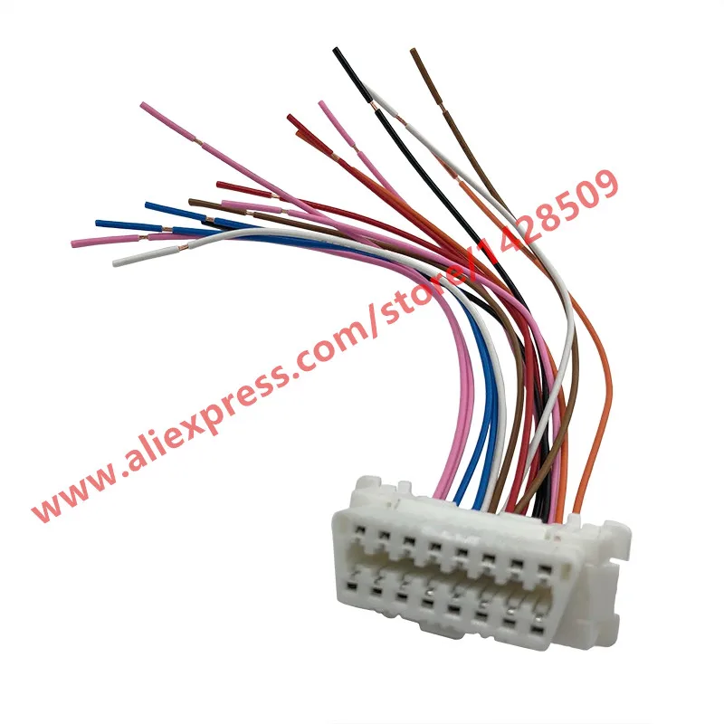 

16 Pin OBD Detection Port Plug Universal OBD Plug Socket With Wiring Harness