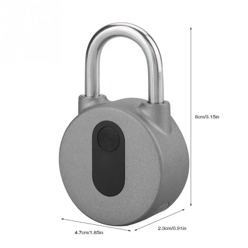 Wireless Padlock Keyless Anti-theft Smart Lock Mobile Phone Bluetooth APP Used For Doors Backpacks Bikes Storage Lockers