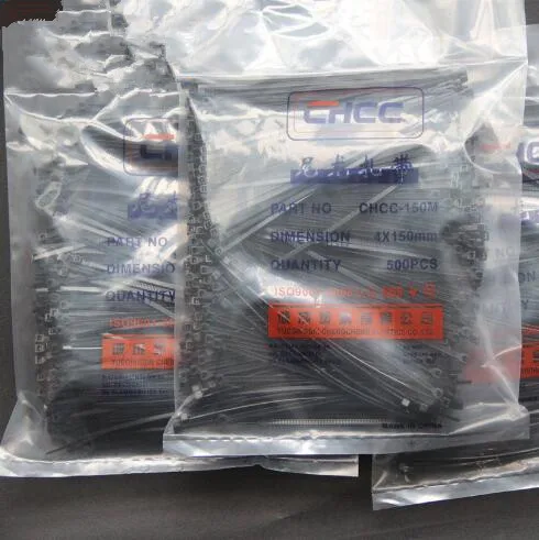 100 шт 4*250 4*300 4*350 мм bianco nero avvolgimento autobloccante fascette из нейлона