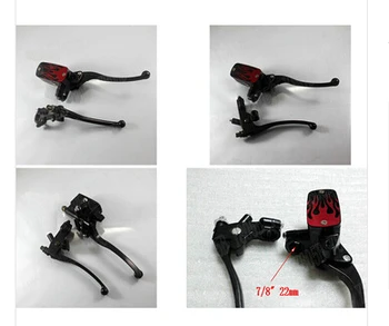 

7/8" 22mm Handlebar Flame Reservoir Brake Clutch Levers For Honda Yamaha Suzuki Kawasaki Sport Bobber Custom Chopper Cruisers