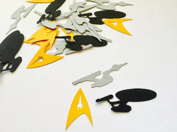 

custom Star Trek Inspired Confettis birthday Table decor baby shower Scrapbook Embellishments scatters party decoartions