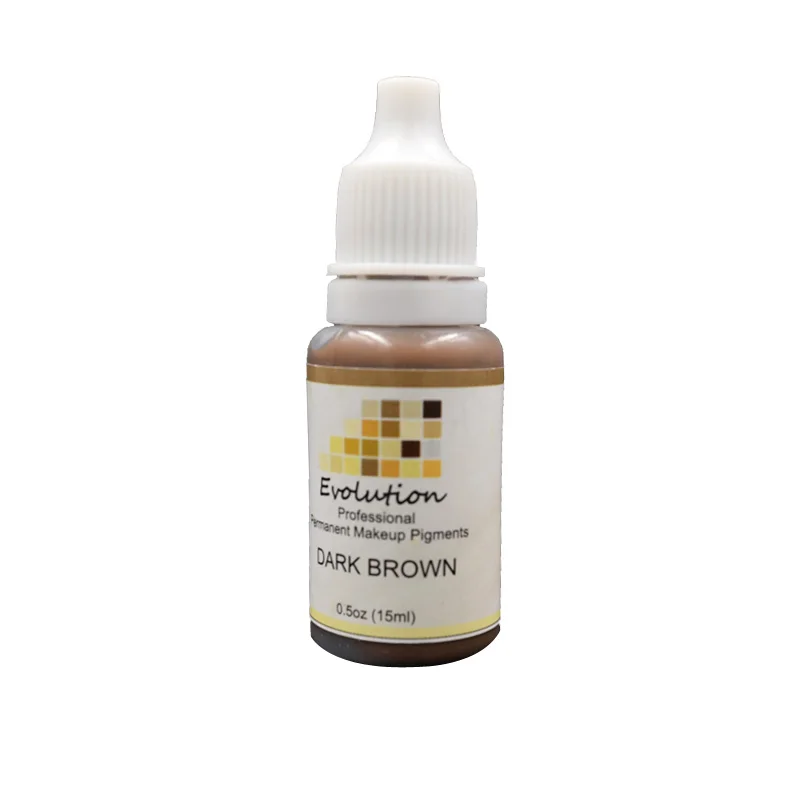 

Free shipping permanent Makeup tattoo ink pigment 15ml/bottle Dark Brown A for eyebrow make up