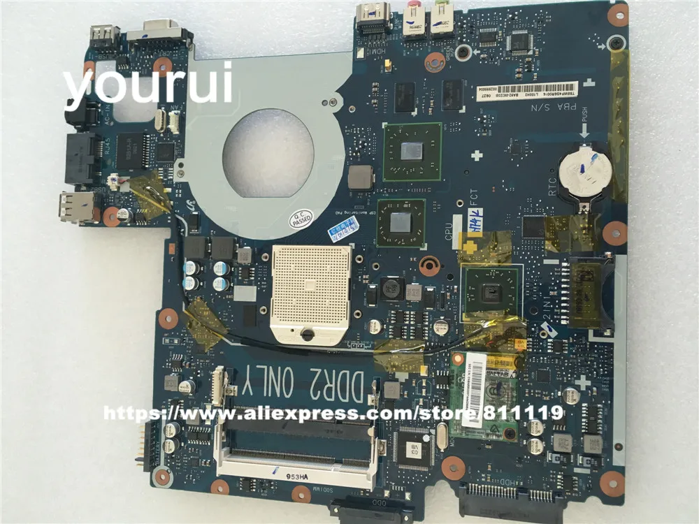 Yourui ba92-05223a ba92-05223b ba41-00960a для Samsung np-r503 r503 np-r505 R505 материнская плата Гнездо S1 ATI HD 3470