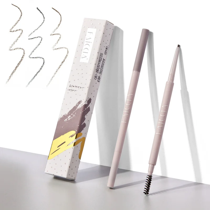 

New Eyebrow Pencil Waterproof Eyebrow Tattoo Pen Long Lating Fine Sketch Fork Tip Professional Liquid Natural Eyebrows Pen