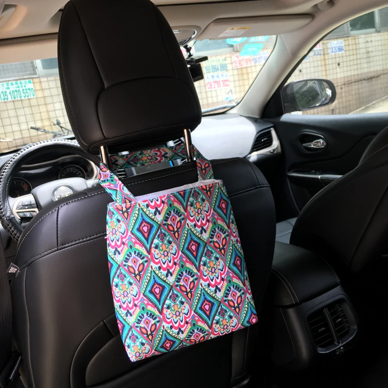 

Free Shipping Crown and Coral Patterns Trash Bag ,Wholesale Car Accessory Organizer With Tight Closure in 5 colors DOM-1010608
