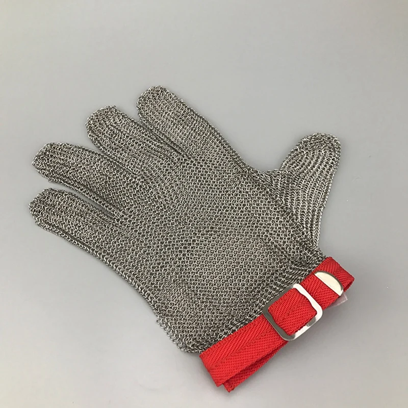 Защитные перчатки 304 сетчатые перчатки из нержавеющей стали для обработки древесины для обработки мяса кухонные перчатки для Раков(M