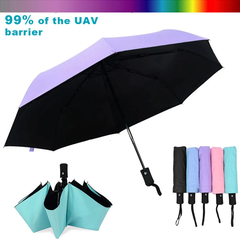 Wind Resistant Folding Automatic Umbrella Windproof Ultraviolet proof