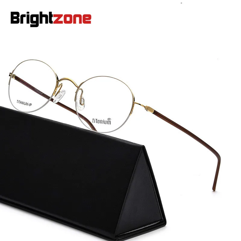 Brightzone Винтаж чистый IP гальванизирует половина оправы превосходная очки в