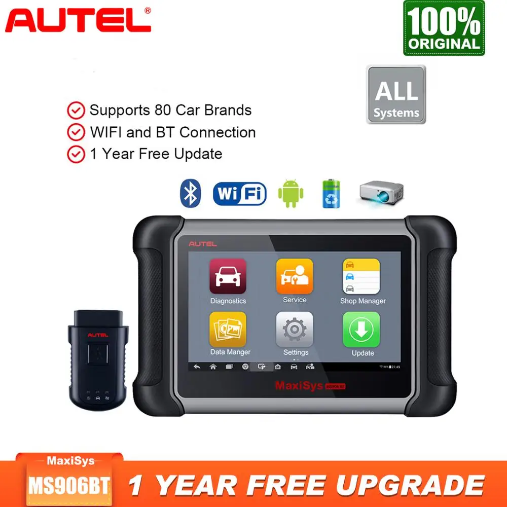 Autel MaxiSys MS906BT автомобиля OBD2 сканер инструмент диагностики авто лучше чем Старт X431 PRO Elm 327 1 5|Анализатор