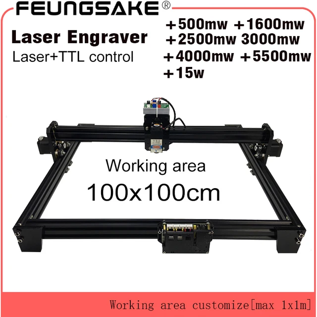 Cheap 15w laser cutting machine TTL PMW control 1*1m big area 5500mw laser engraving machine 2.5w laser carving machine 7w cnc router Cheap 15w laser cutting machine TTL PMW control 1*1m big area 5500mw laser engraving machine 2.5w laser carving machine 7w cnc router