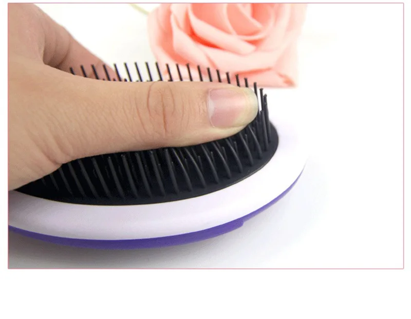 Hair Comb Brush Salon Detangling Kids Gentle Women Men Combs Tangle Wet&Dry Bristles Handle Tangle Detangling Comb Anti-knotting-7