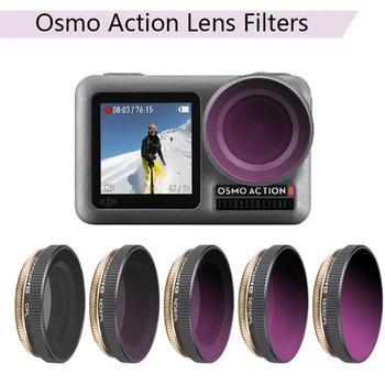 

Diving Lens Filter UV CPL ND4 8 16 32 ND4 8 16 32-PL Filters Glass Lens Protector Sport Camera Accessories for DJI Osmo Action