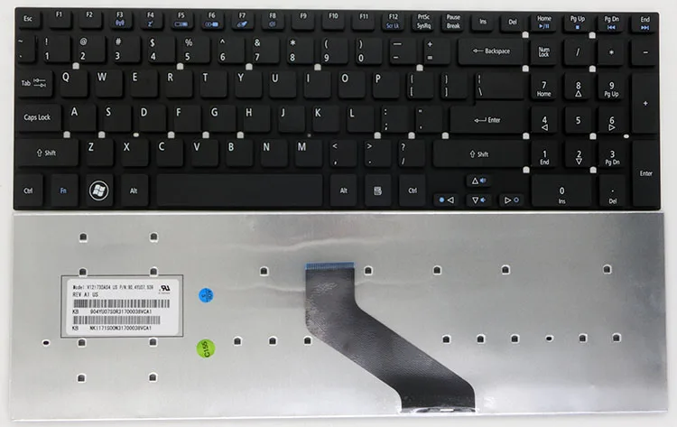 For Acer Aspire V3-731G V3-551 E1-530 E1-532 Keyboard Nordic Finnish Norsk Dansk 