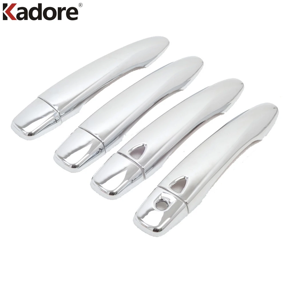 Chrome Door Handle Trim Covers W//Keyless Entry To Fit Kadjar 2016+