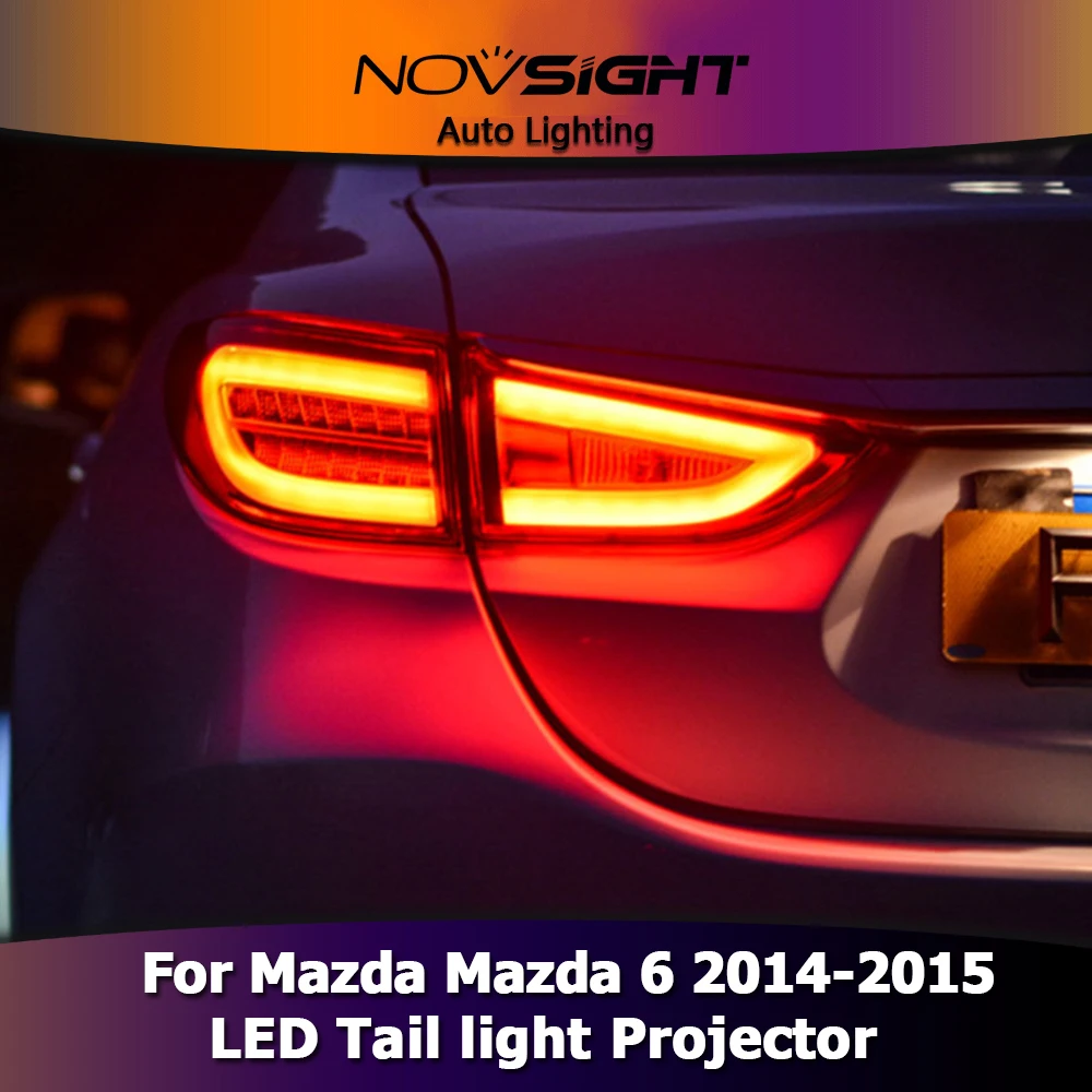 NOVSIGHT 2 шт. Автомобильный светодиодный проектор фара DRL противотуманная лампа для фары авто лампа для Mazda 6