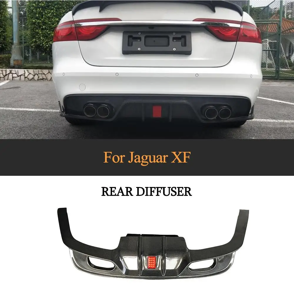 Автомобильный задний бампер диффузор для губ Jaguar XF/XFL стандарт- не для Sportbrake углеродного волокна автомобильный спойлер стикер