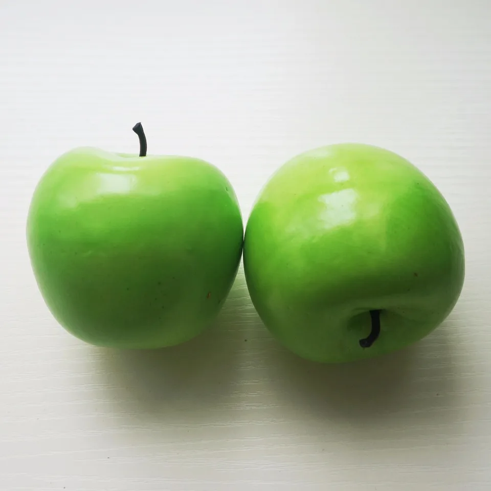 Moochung Fake Green Apples Artificial Plastic Apple Kitchen