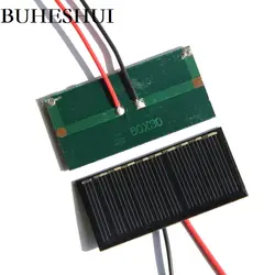 BUHESHUI 5 в 50MA солнечная панель + провод ячейка поликристаллическое DIY Солнечное зарядное устройство для 3,7 в батарея система световая игрушка