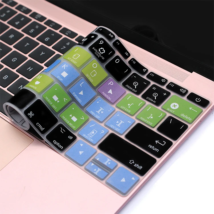 HRH Ableton Live premium Pro CC Final Cut Pro X Avid Pro инструменты США Силиконовые ярлыки клавиатура чехол для Macbook retina 12 A1534