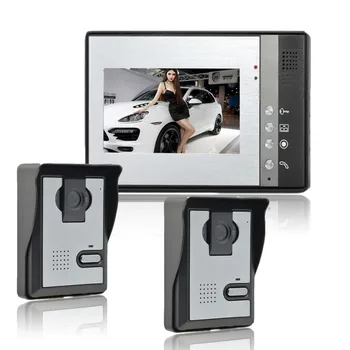 

Wired Doorbell 7 inch LCD Color Video Door Phone Intercom Kit Weatherproof Night Vision Camera Home Security System