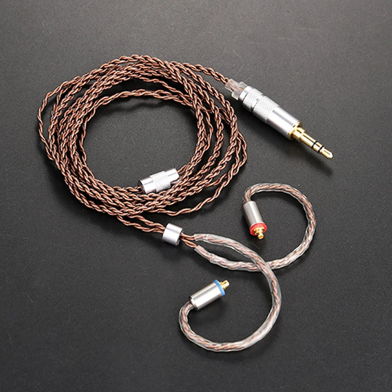 

Upgrade DIY MMCX Cable for Shure SE215 SE425 SE535 SE846 UE900 Earphone Headphone AUX 3.5mm Wire with Heat Shrink Tubing