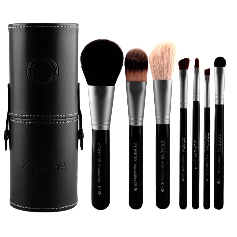 

New 7 Pcs professional makeup brush Set tools Powder Foundation Eyeshadow Blush Face Makeup Brushes kit with PU Box Choose