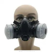 DEWBEST полулицевая противогаз респиратор живопись распыления пыли маска