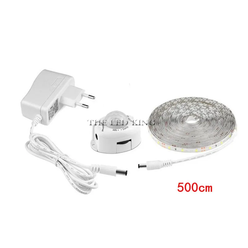 LED Night Light Strip Smart Turn ON OFF fita de led not waterproof SMD2835 bandeau led Bedroom pir motion sensor LED Strip Light