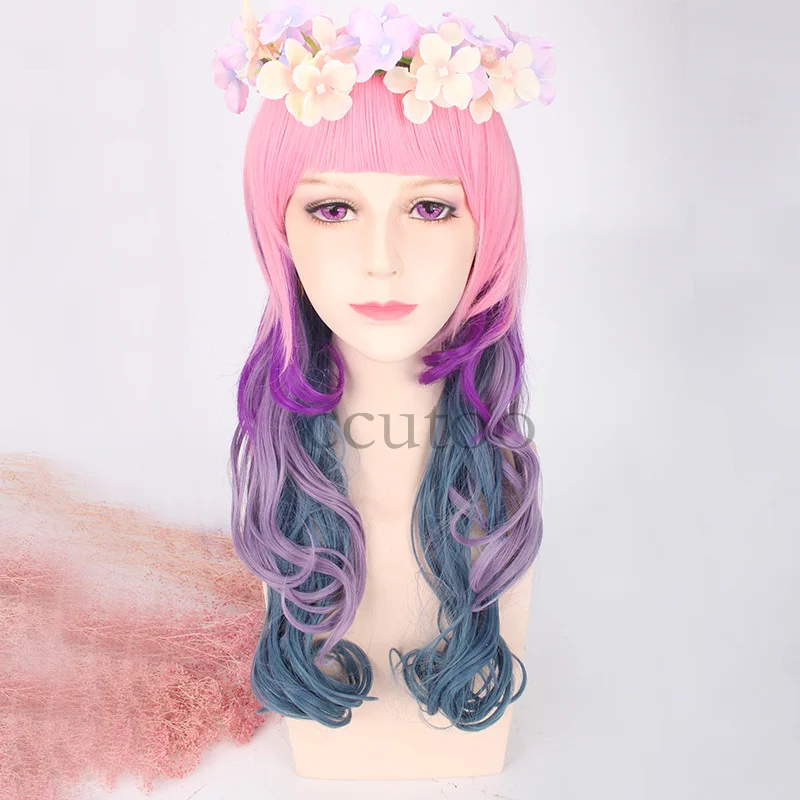 Ccutoo 3" волнистые длинные высокотемпературные синтетические волосы Косплей Полный парики женские вечерние парики - Цвет: P4/30