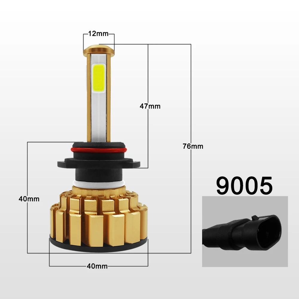 2x автомобиль светодиодный фары комплект H7 светодиодный H11 H4 9005 9006 300W 30000LM яркие лампы для передних фар Лампа 6000K G7