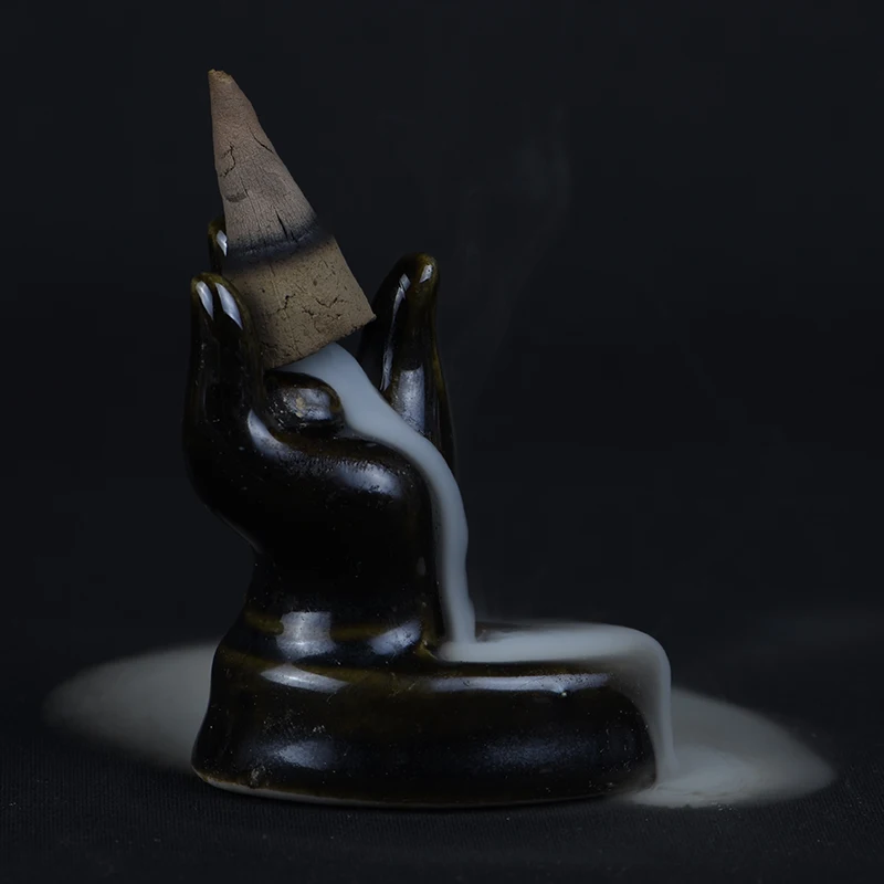 

7pcs Natural A++ Oud Incense Cone 100% Handmade Smoke Backflow Aquilaria Incense Cone,Scent Rich, Good oud smell