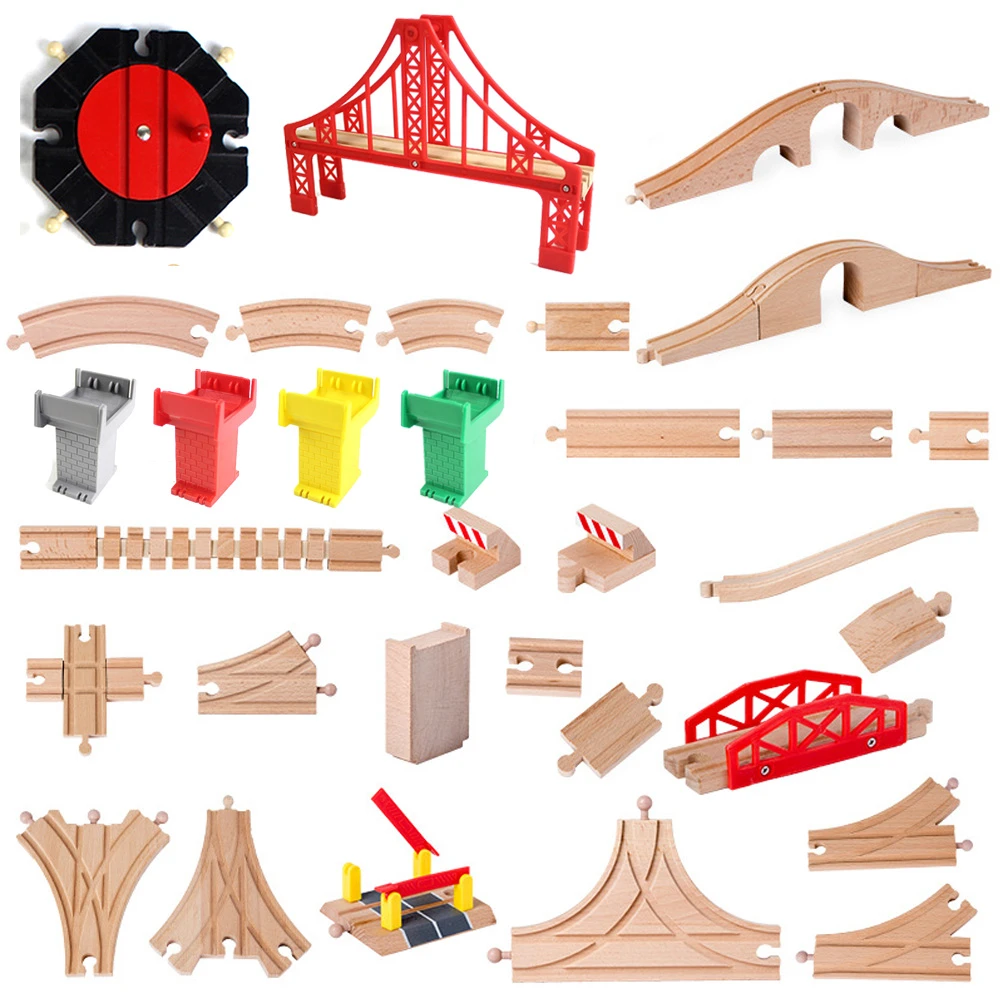 wooden train parts
