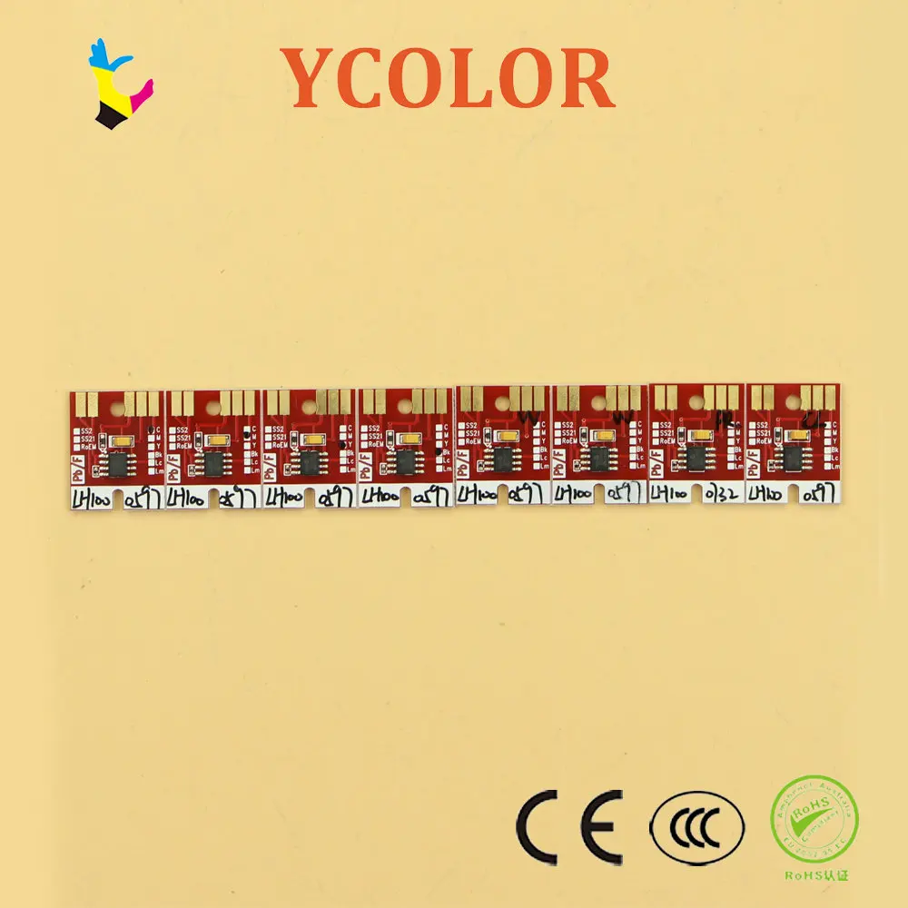 Чип DGYCJLFP 8 шт./компл. для LH 100 spc 0597 mimaki UJF 3042 6042 BK C M Y WH * 2 Clear 0732-чип праймера |