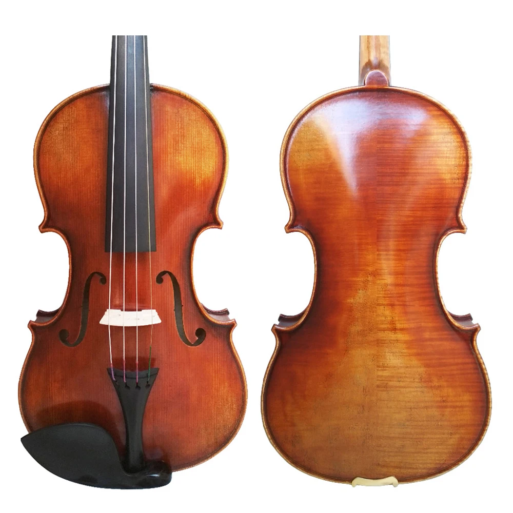 

Free Shipping Antonio Stradivari Cremonese 1742 Model Violin with Canvas Case and Brazil Bow FPVN03