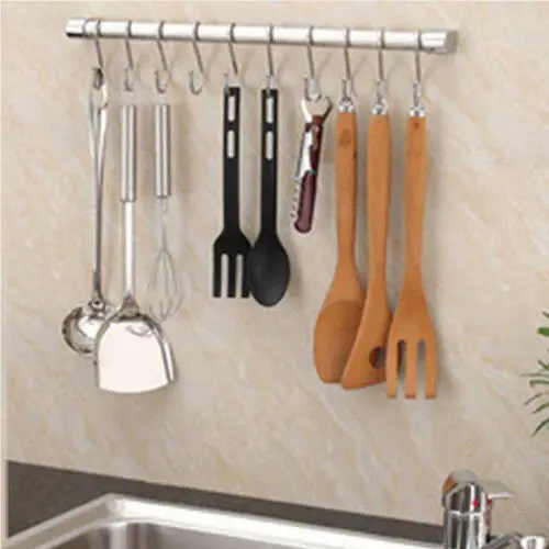 Stainless Steel S Shape Hooks Stainless Steel Hanger Clasp Rack Clothes Kitchen Pot Pan