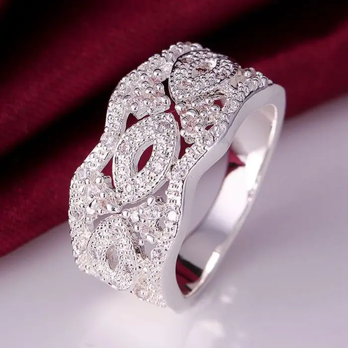 Wholesale silver plated Ring,Latest Trendy Classic Jewelry,Austria