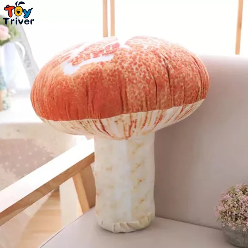 

45cm Reallife Plush Mushroom Toy Vegetable Mushrooms Doll Baby Kids Children Birthday Gift Home Shop Decor Triver Drop Shipping