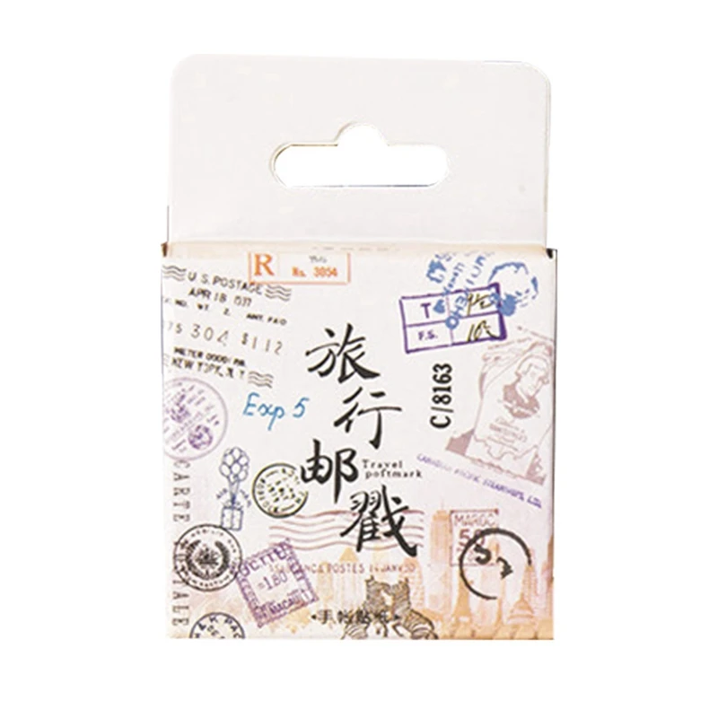 

45Pcs/set Cute Travel Postmark Mini Paper Sticker Decoration Diy Ablum Diary Scrapbooking Label Sticker Kawaii Stationery