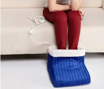 

Winter Electric Plush Foot Warmer Shoes Heating Shoes Warmer For Feet Heated Slippers Shoes Warm Sofa Cushion For Office