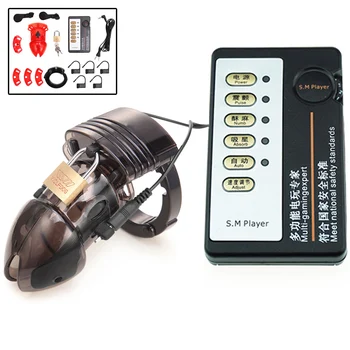 

Health Care Products Electric Shock Chastity Cage Lock Massage Cock Massager Male Chastity Massager Adult Toys For Men