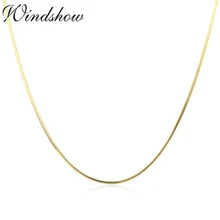 35 centimetri-60 centimetri Sottile Sottile Reale Dell'argento Sterlina 925 di Colore Dell'oro Ottagono Catene Del Serpente Collana Lunga Delle Donne Per Bambini ragazze Gioielli Kolye Colier