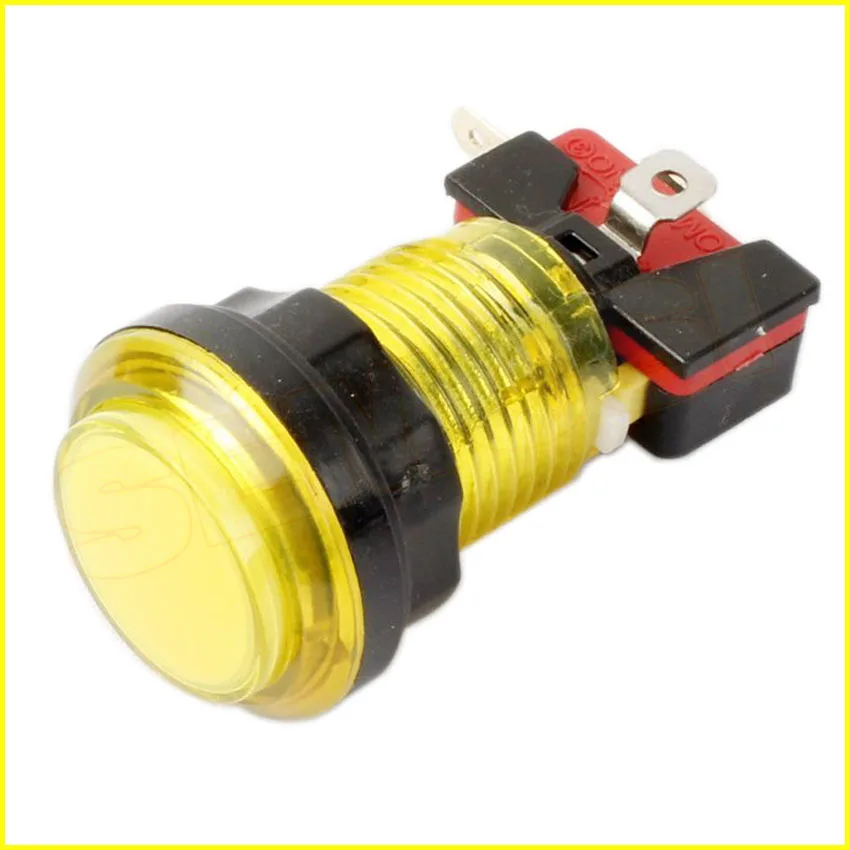 1 шт. светодиодный световая кнопка включения переключатель аркадные кнопки для аркадного блок для игрового автомата DIY(DC 12 V, 5 цветов