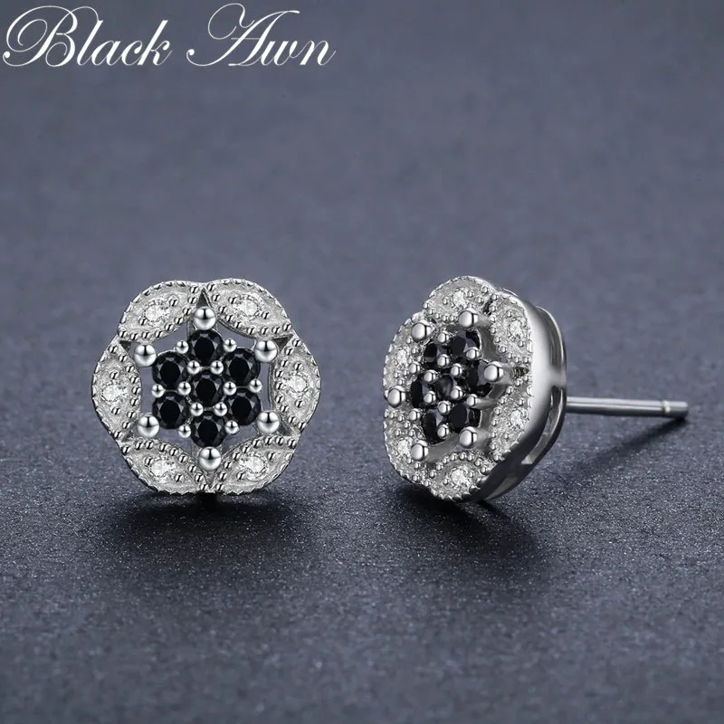 Женские серьги гвоздики из серебра 2 3 пробы 925 г|stud earrings|earrings flowerearrings for |