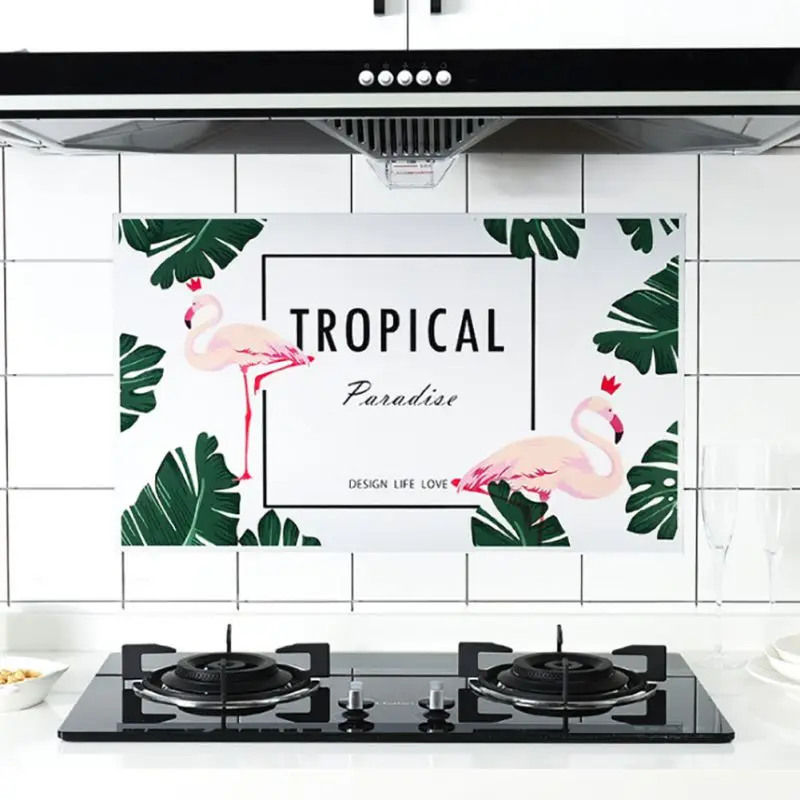 

Creative Home Self-adhesive High Temperature Oil Stickers Kitchen Tile Wall Stickers Kitchen Waterproof Paper