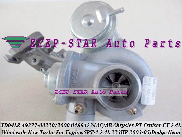 TD04LR 49377-00220 49377-00200 04884234AC Turbo Turbocharger for Chrysler PT Cruiser GT Dodge Neon SRT SRT-4 03-05 2.4L 223HP (1)