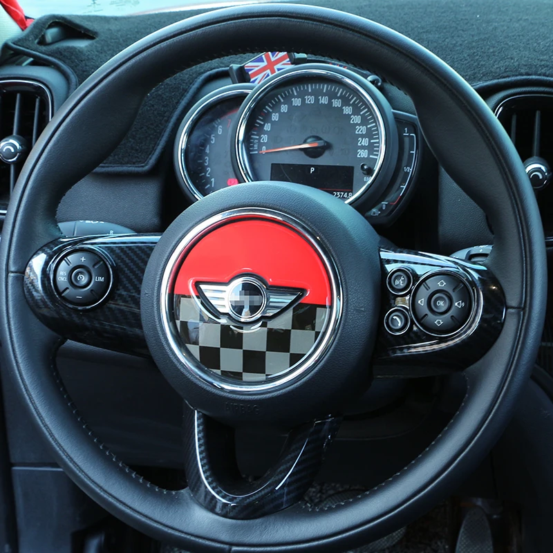 Автомобильная 3D наклейка на руль для MINI COOPER F54 F55 F56 F57 F60|Наклейки салона авто| |