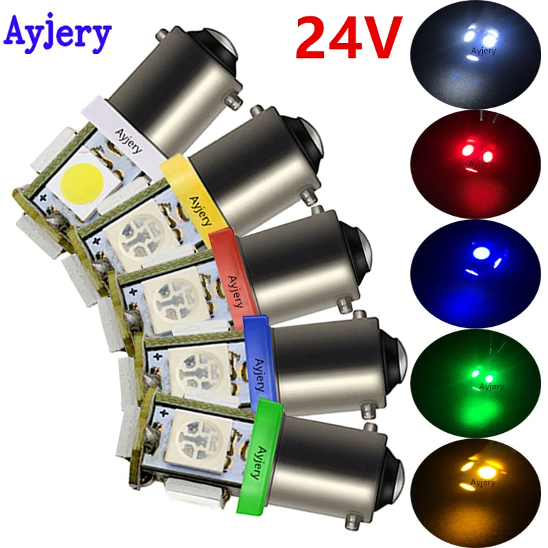AYJERY высокое Мощность 100 шт. белый BA9S 5050 5 SMD T11 T4W Автомобильный светодиодный