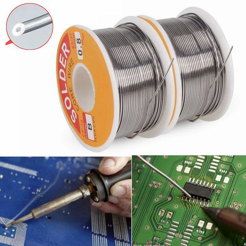 

0.5/0.6/0.8/1 Mm High Quality 63/37 Rosin Core Tin Lead Solder Wire Soldering Welding Flux 2.0% Iron Wire Reel