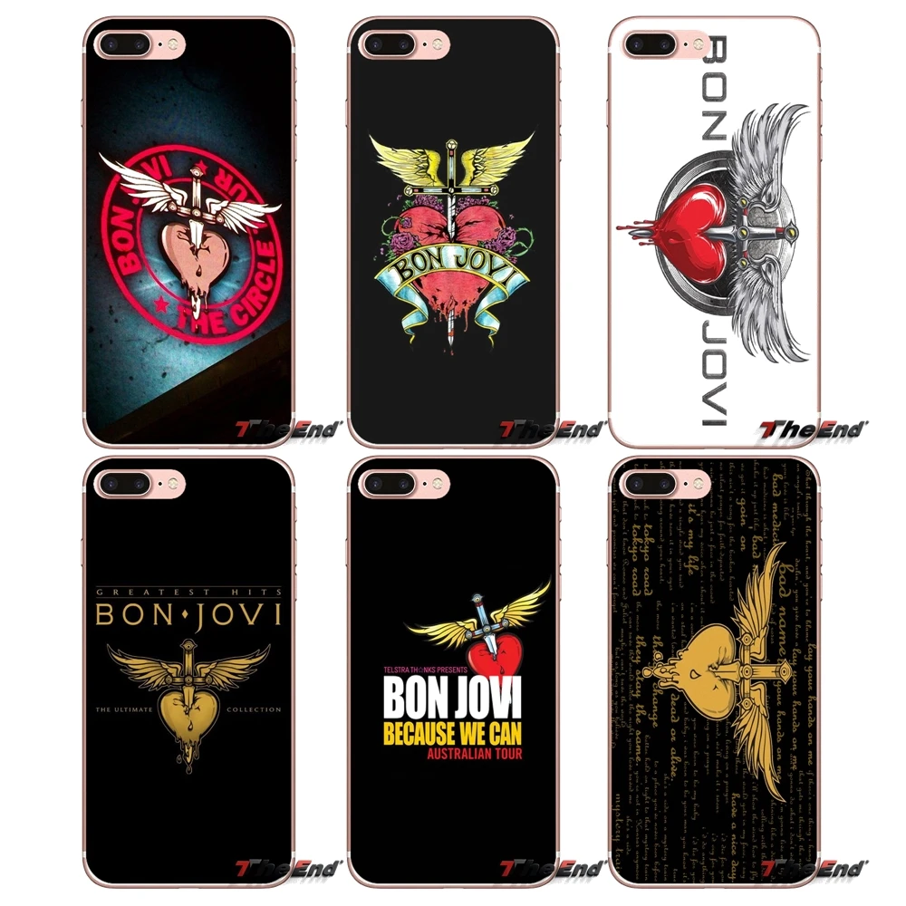 Чехол с логотипом Bon Jovi Rock Band Fly Wings для iPhone X 4 4S 5 5S 5C SE 6 6S 7 8 Plus Samsung Galaxy J1 J3 J5 J7 A3 A5 2016